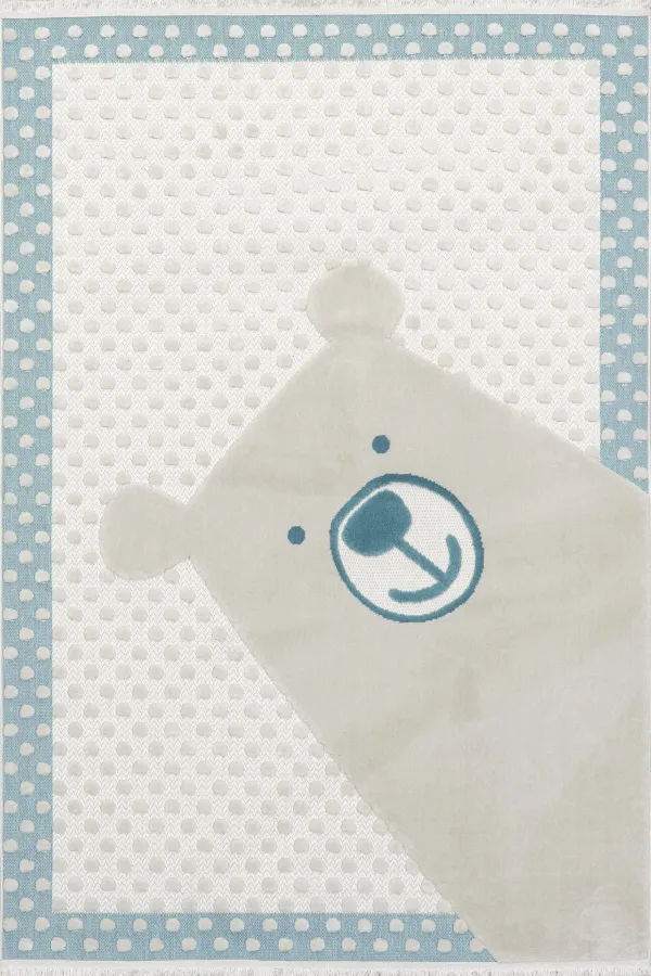 Wilma Kids Bear Fringed Rug