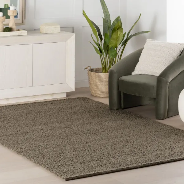 Zeva Textured Flatweave Shag Rug