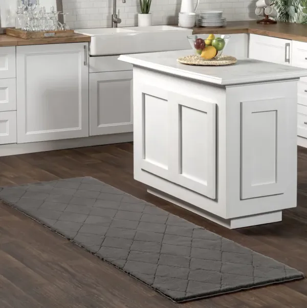 Jaylene Trellis Plush Cloud Washable Rug