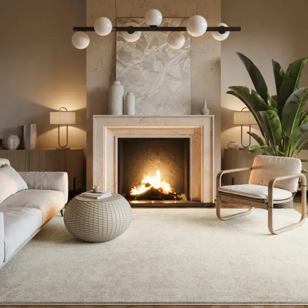 Washable Solid Shag Rug