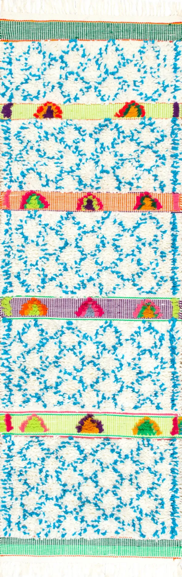 Raised Diamond Trellis Shag Rug