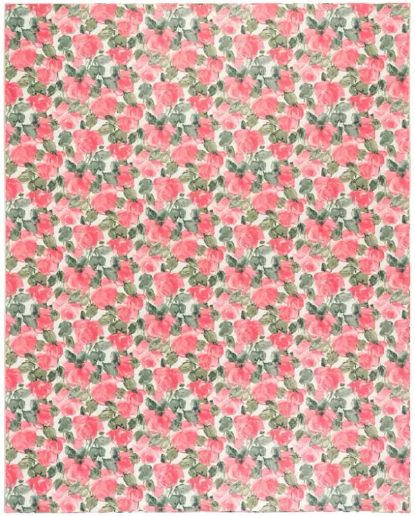 Pretty Peonies Machine Washable Rug
