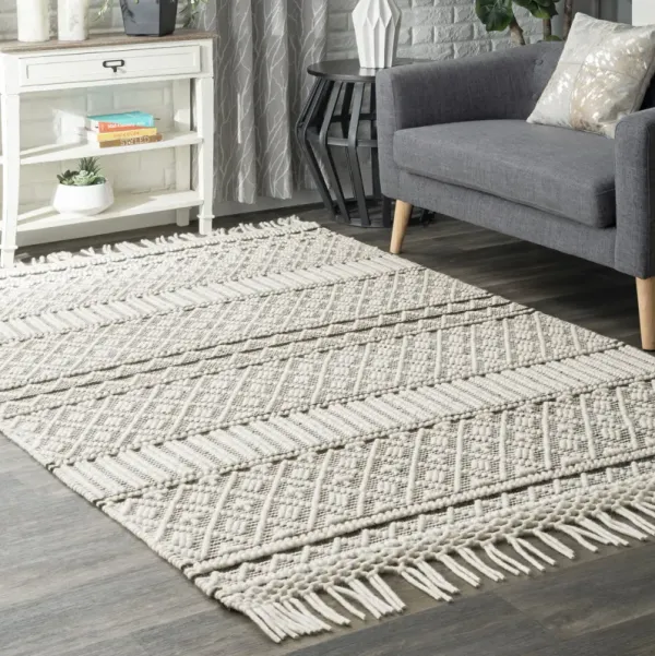 Wool-Blend Textured Rug