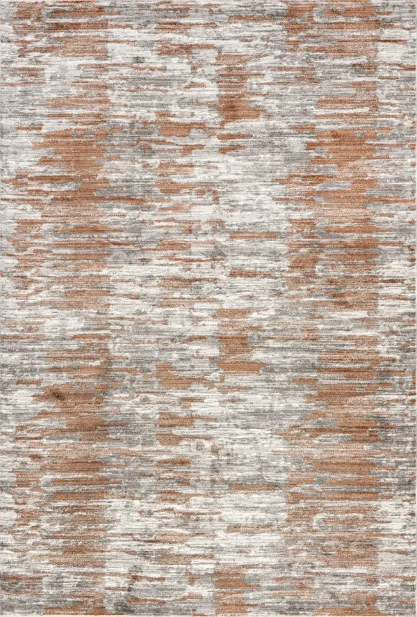 Cacey Crosshatch Fringe Rug