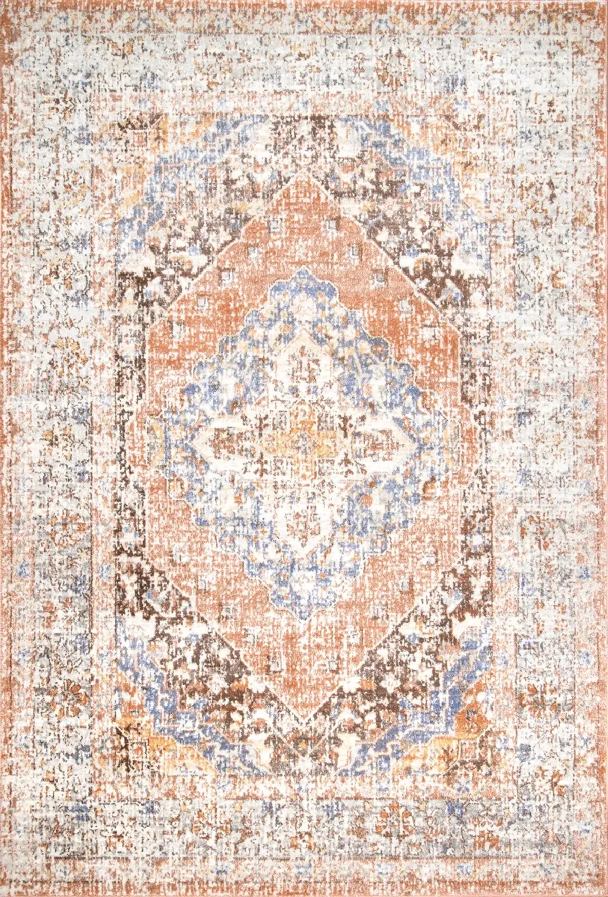 Vintage Cardinal Medallion Rug