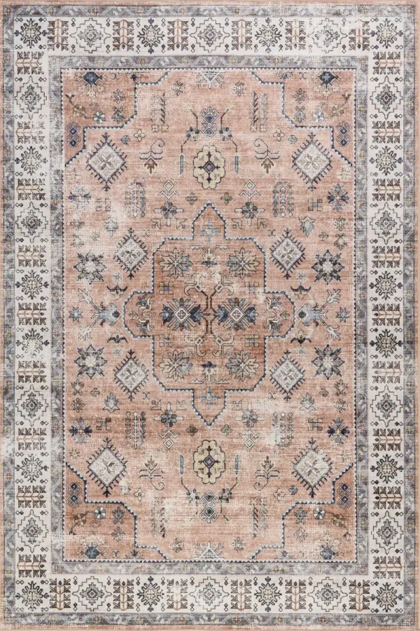 Darla Medallion Washable Rug
