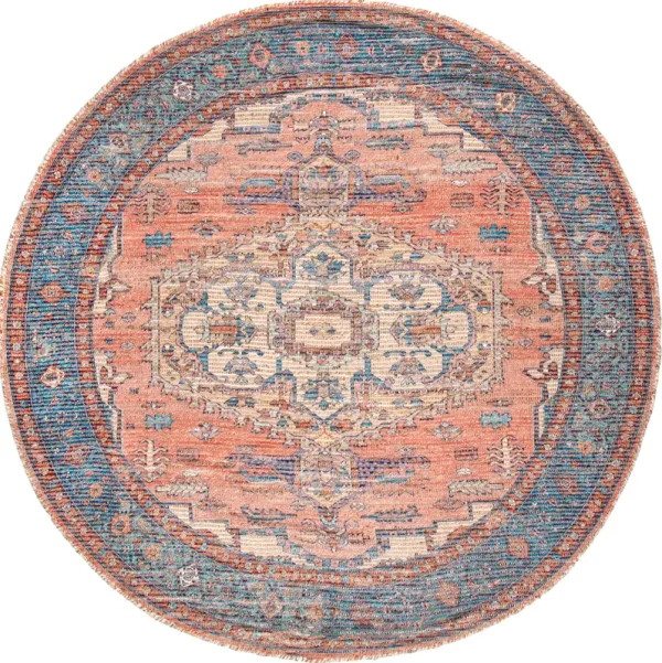 Ornate Medallion Tassel Rug
