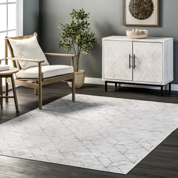 Stacey Washable Diamond Rug