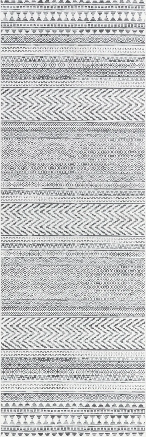 Tribal Banded Spill Proof Washable Rug