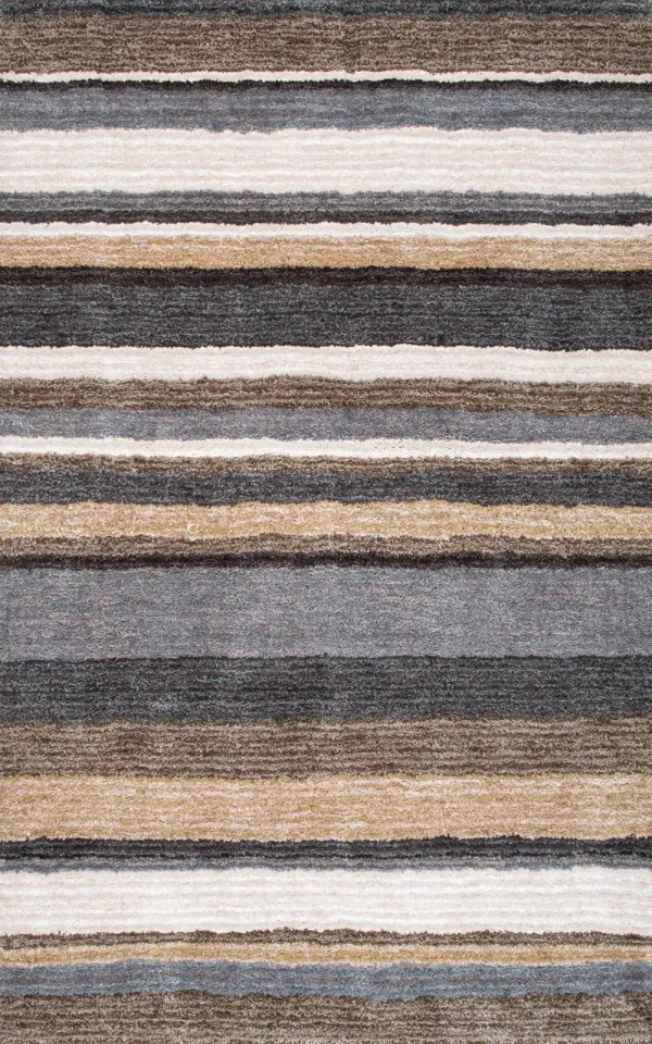 Striped Shaggy Rug