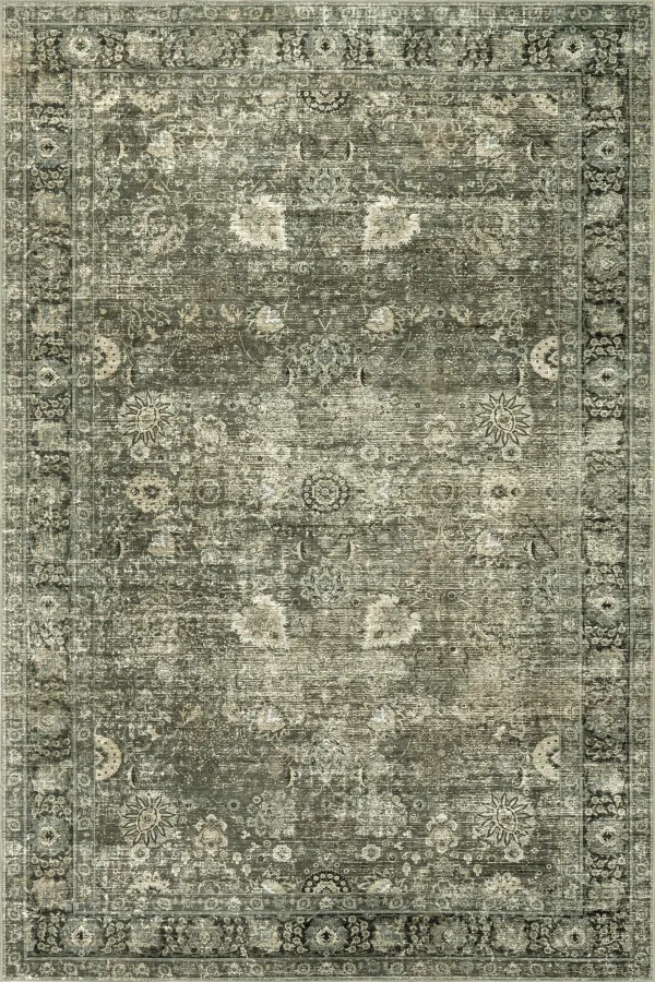 Bayberry Spill Proof Vintage Washable Rug