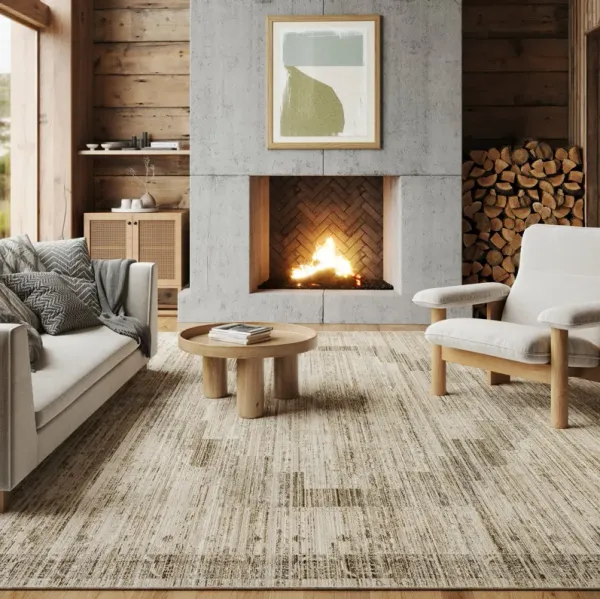 Anzlie Faded Washable Indoor/Outdoor Rug