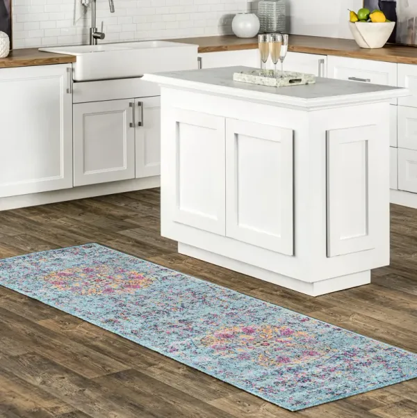 Floral Encompass Mandala Rug