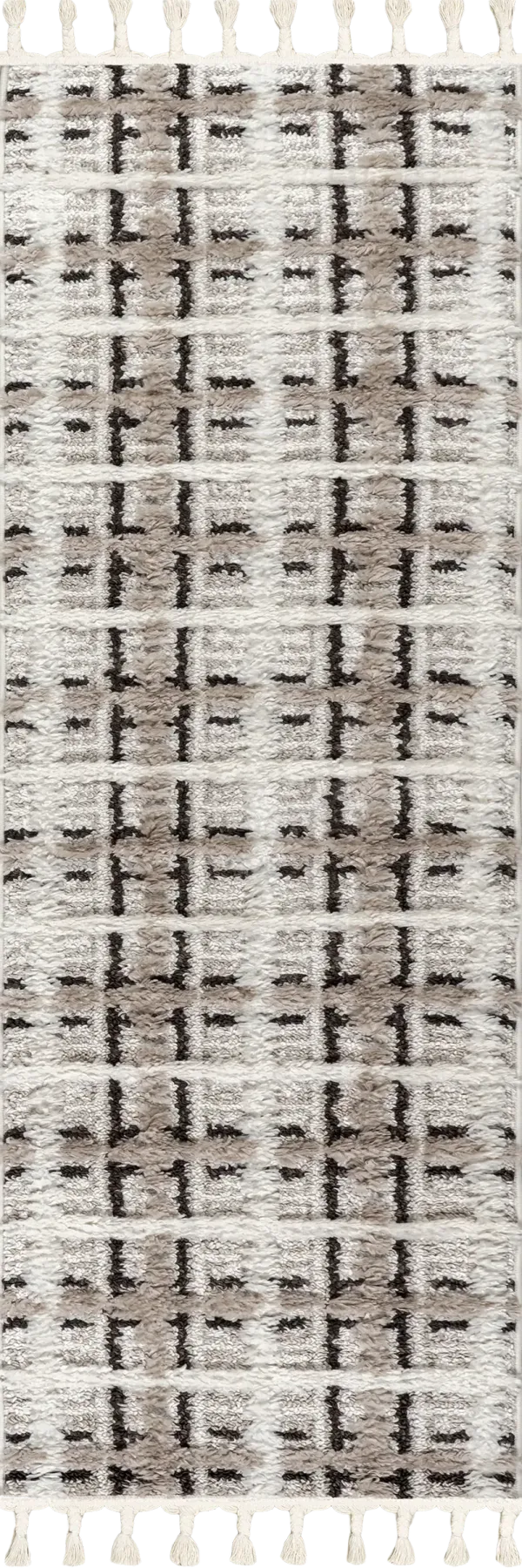 Scarletta Plaid Tasseled Rug