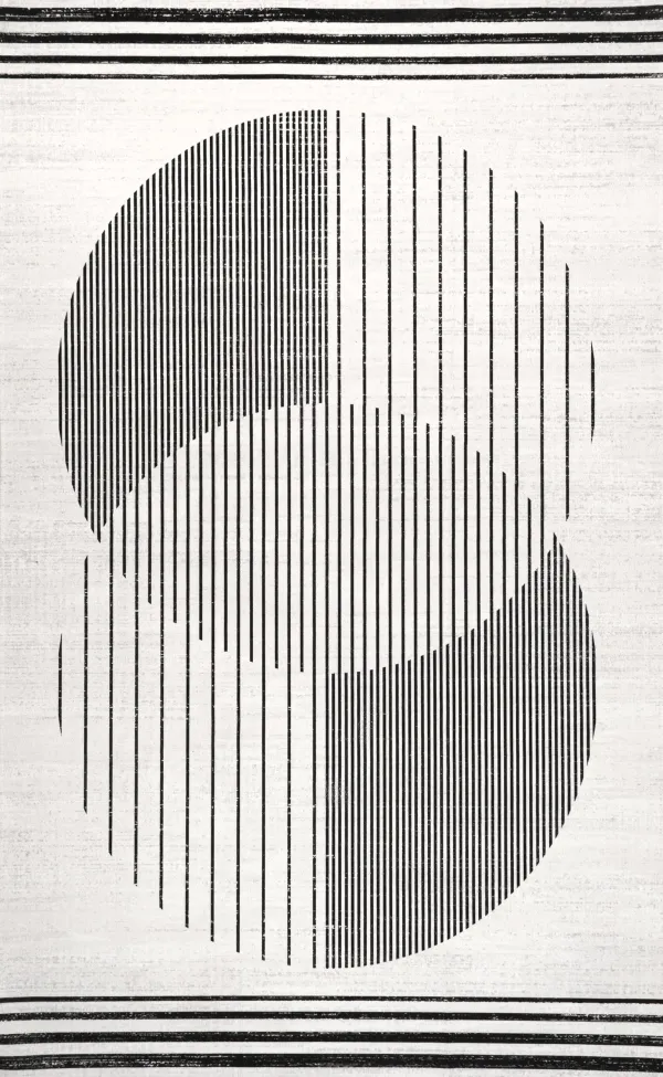 Marceline Double Moon Washable Rug