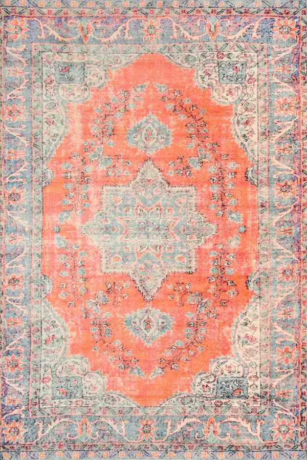 Star Medallion Flatweave Rug