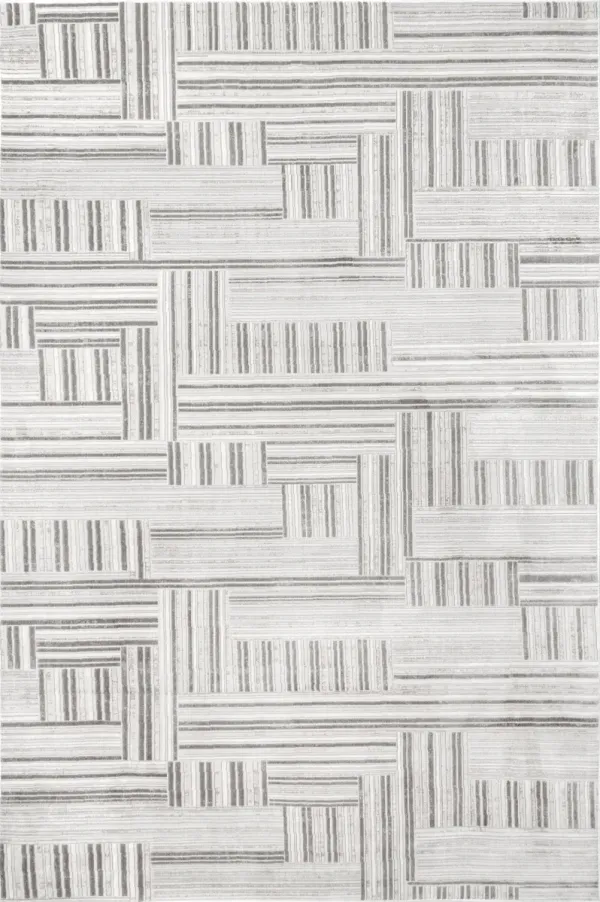 Lucy Abstract Pinstripes Rug