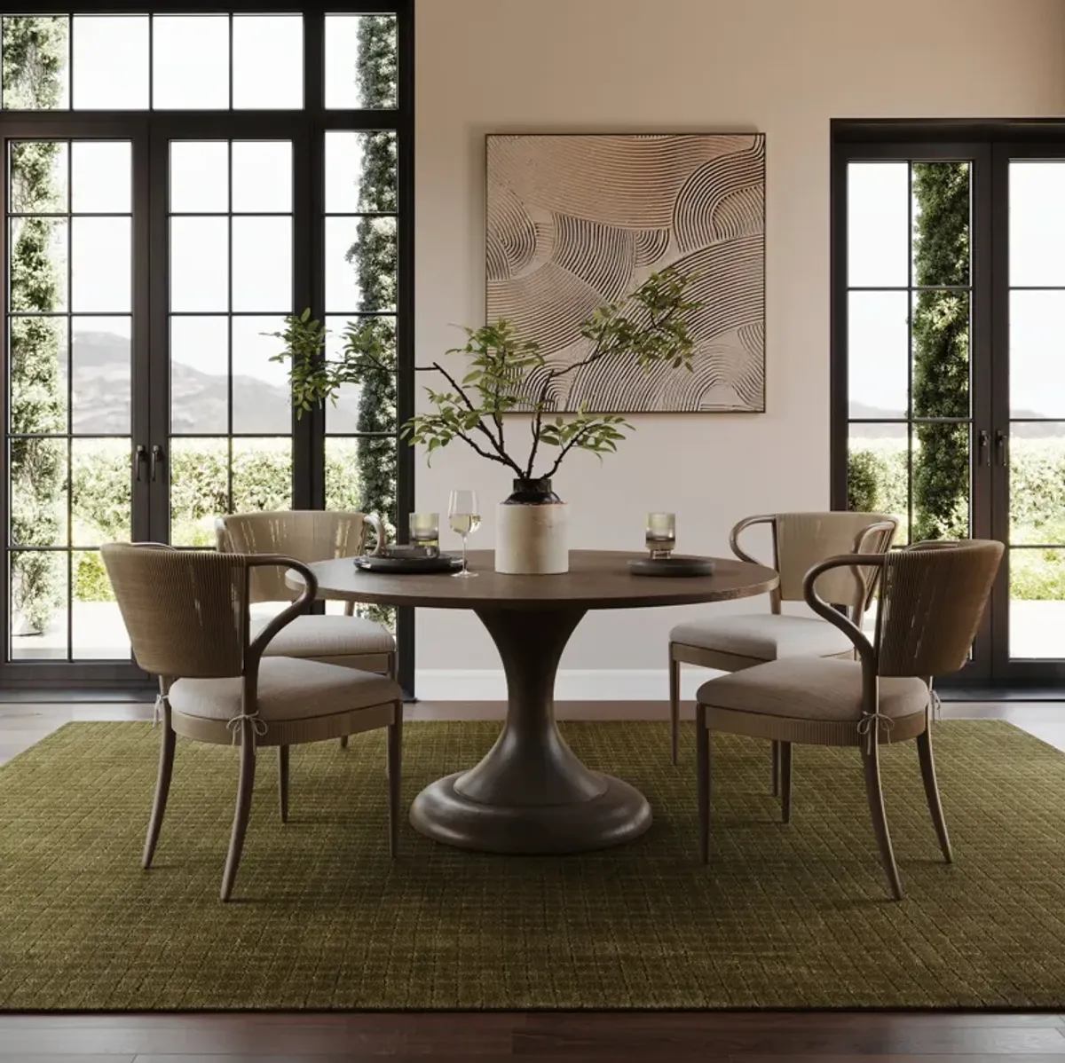 Cinnara Moroccan Striped Rug