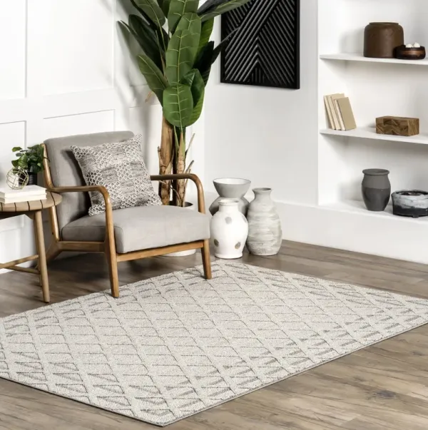 Tahavi Trellis Bordered Rug