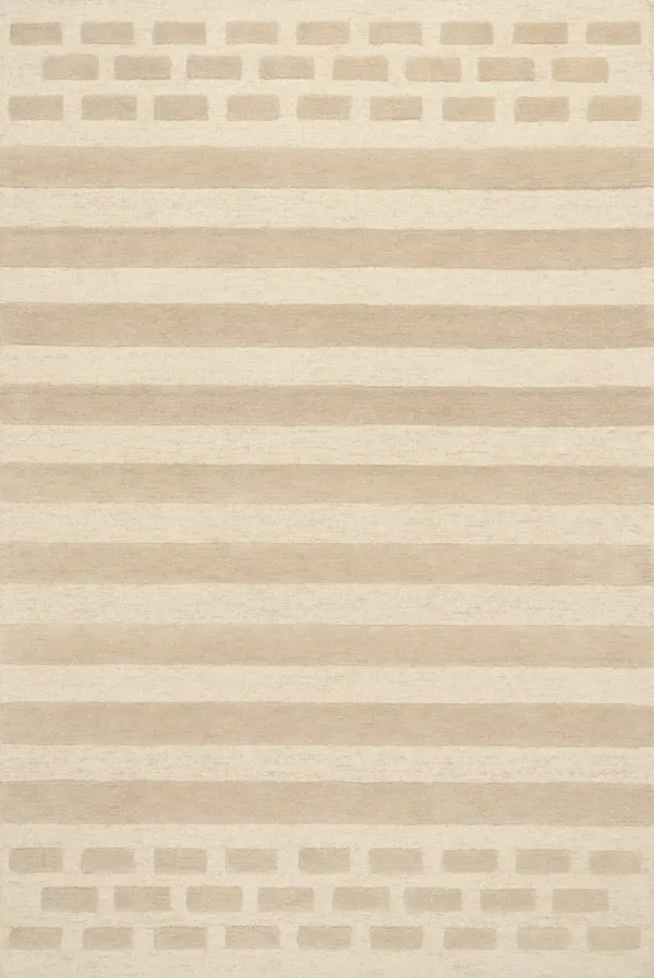 Hazel Bohemian Striped Wool Rug