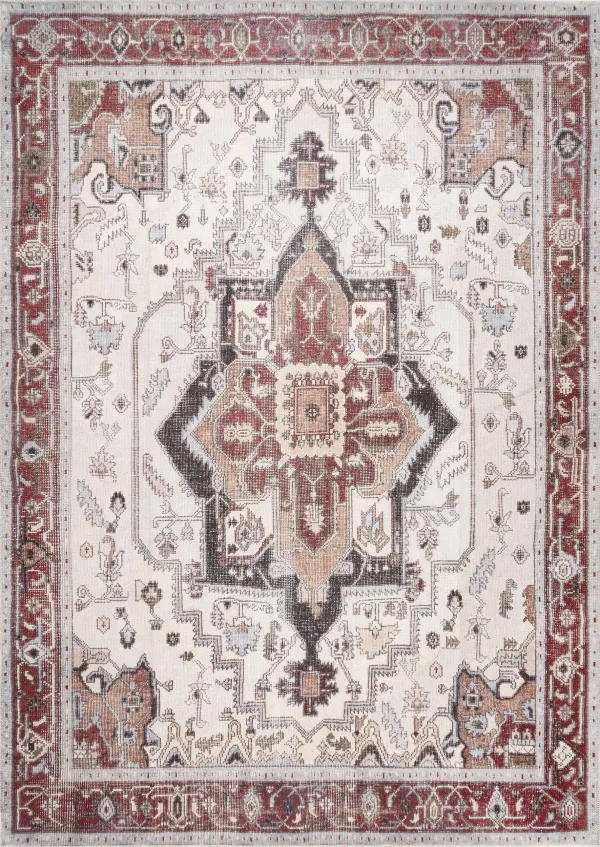 Bloom Medallion Washable Rug