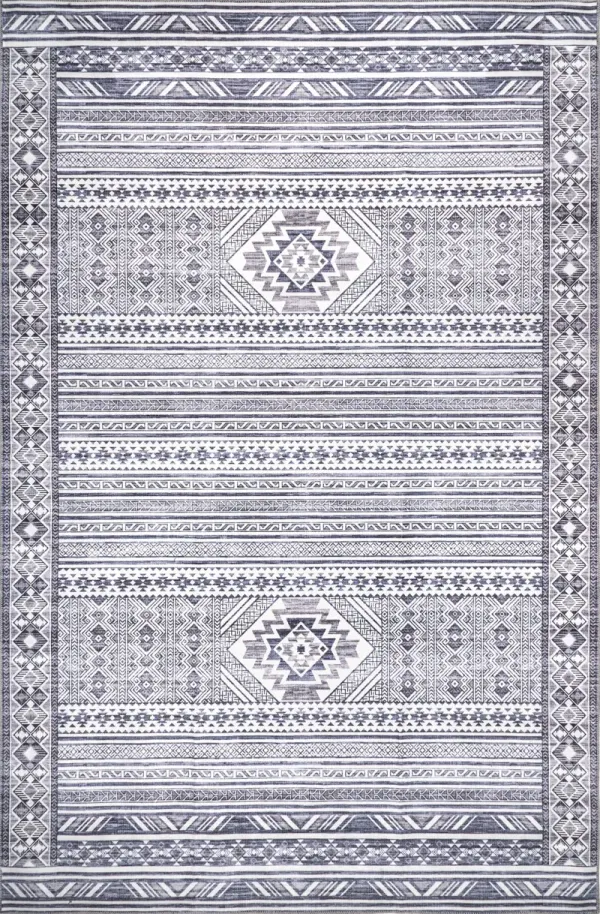 Vicky Banded Washable Rug