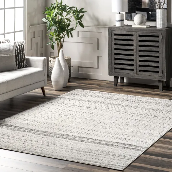 Banded Abacus And Stripes Rug