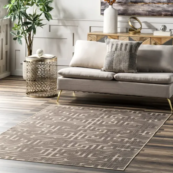 Mariana Easy-Jute Washable Maze Rug