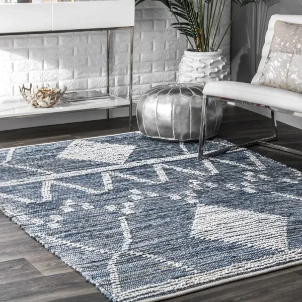 Handwoven Denim Rug
