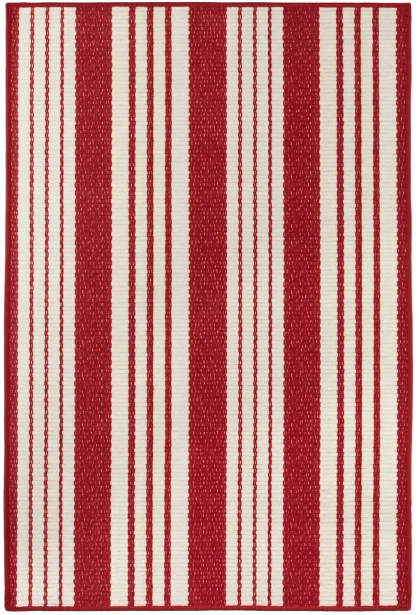 Abby Ticking Machine Washable Rug