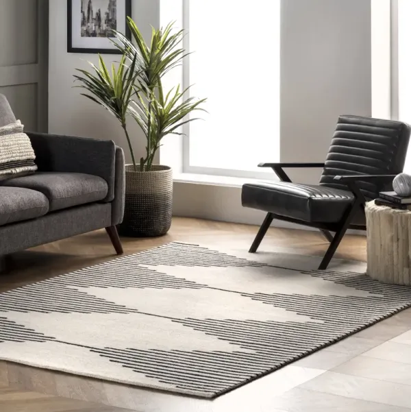 Diamond Pinstriped Rug