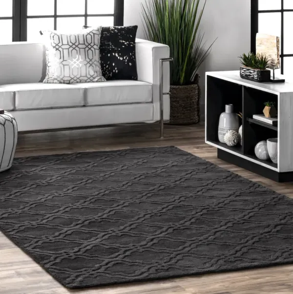 Double Carved Trellis Rug