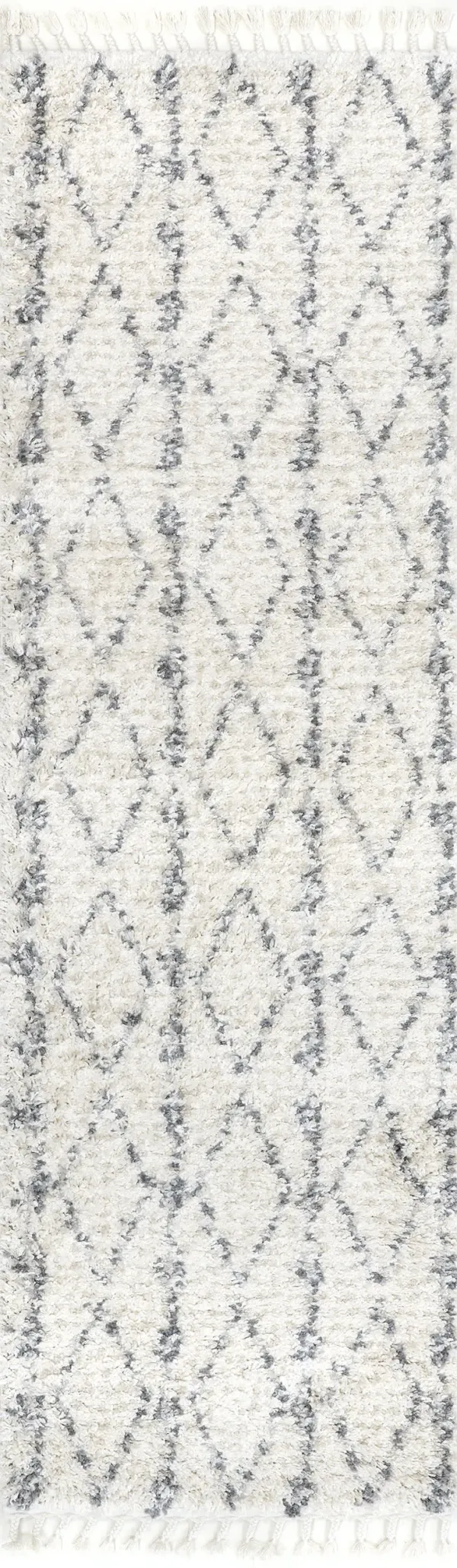 Diamond Band Tassel Rug