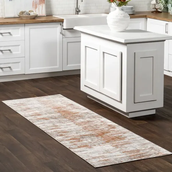 Cacey Crosshatch Fringe Rug