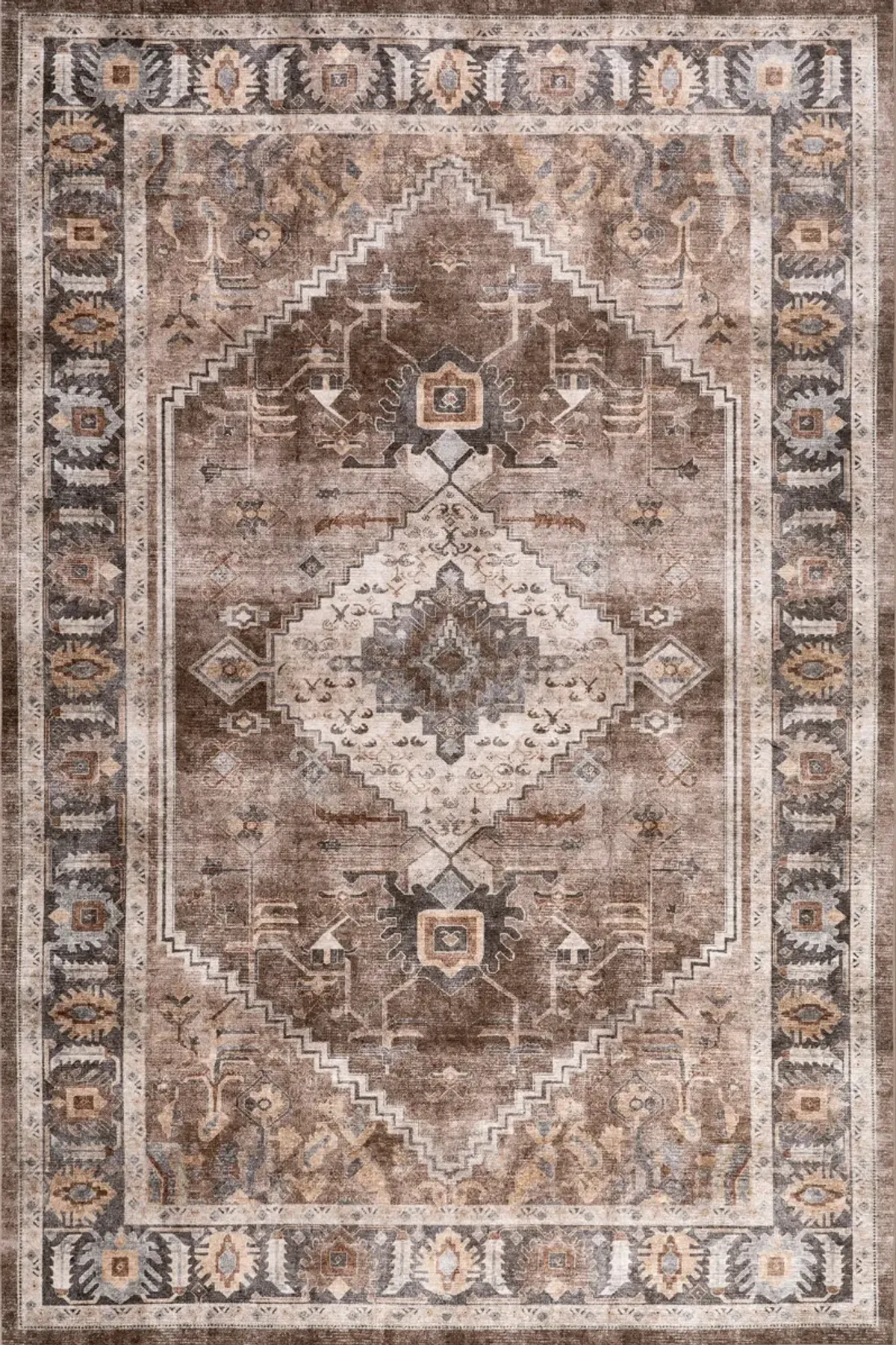 Harmoni Medallion Spill Proof Washable Rug