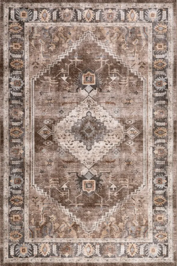 Harmoni Medallion Spill Proof Washable Rug