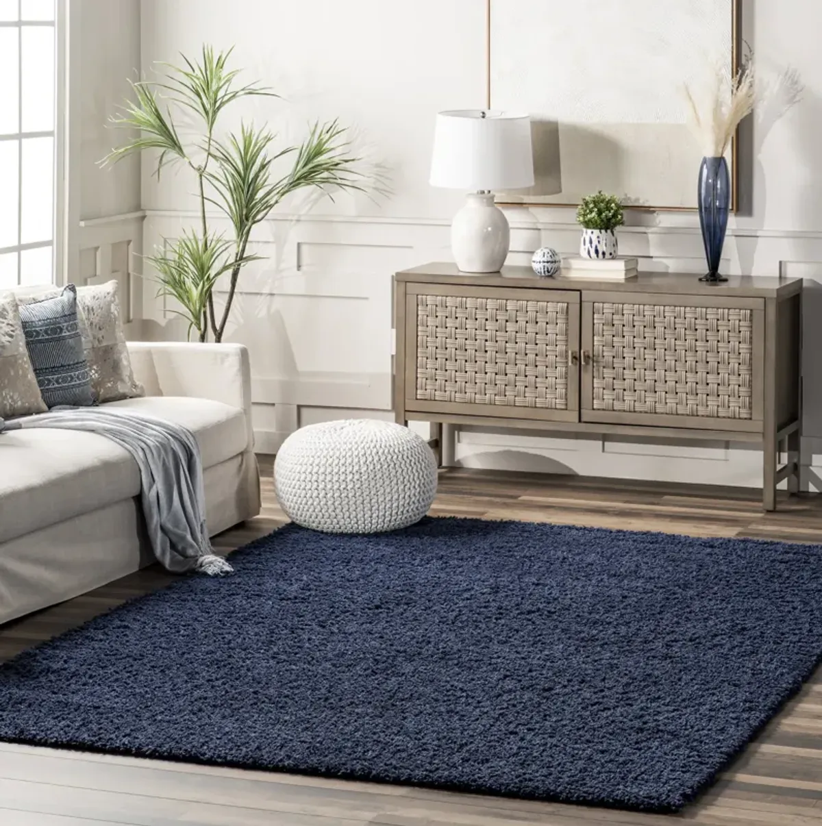 Plush Solid Shaggy Rug