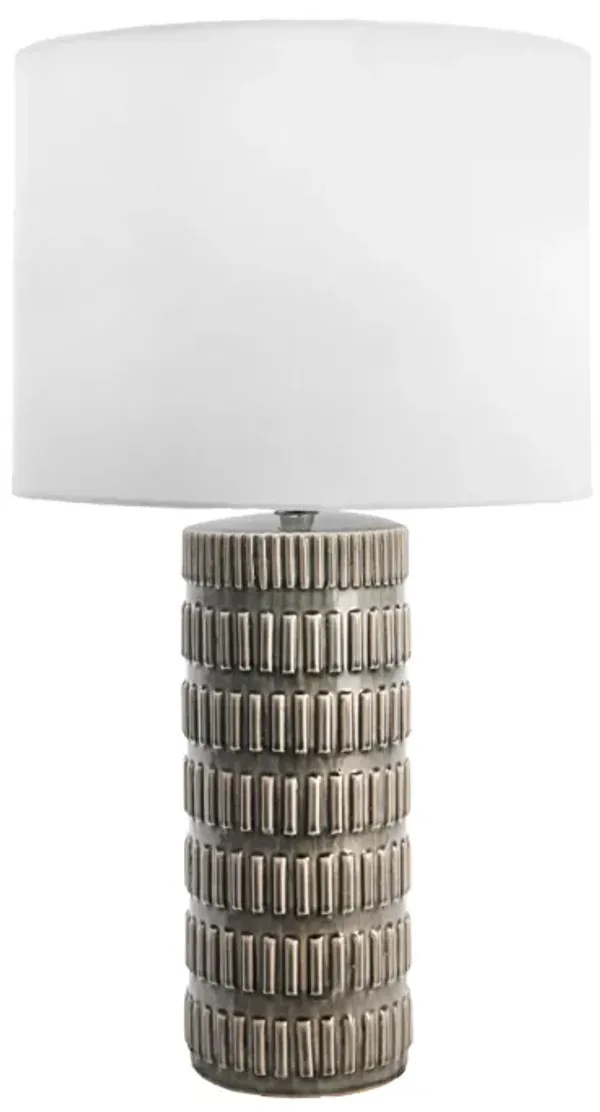 25-inch Tangela Ridged Ceramic Table Lamp
