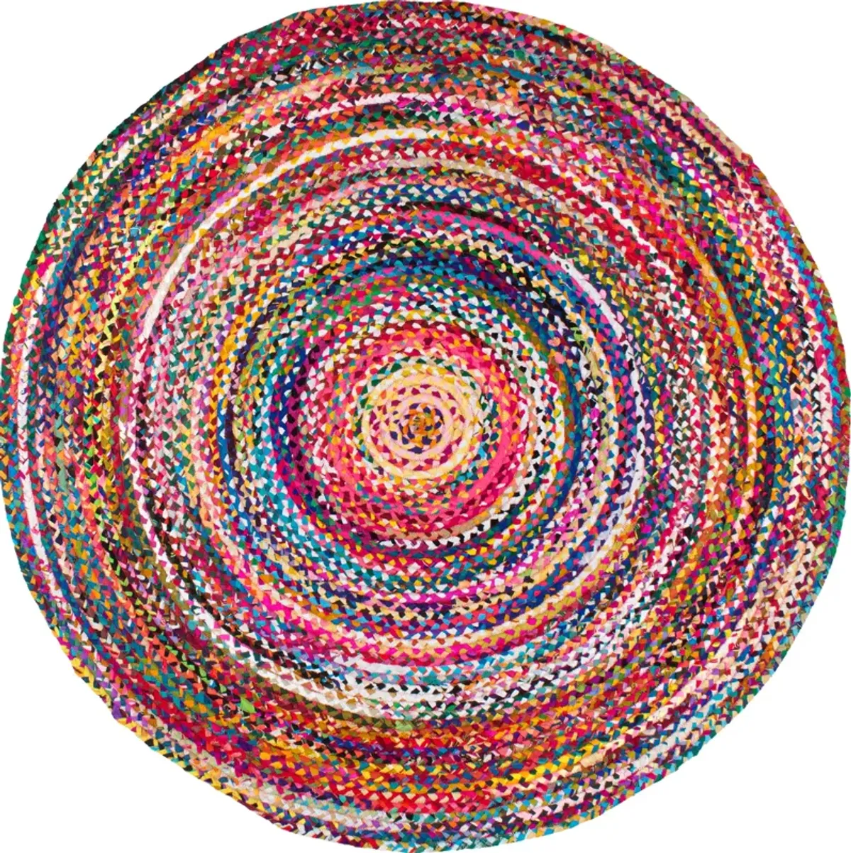 Bohemian Chindi Braided Rug