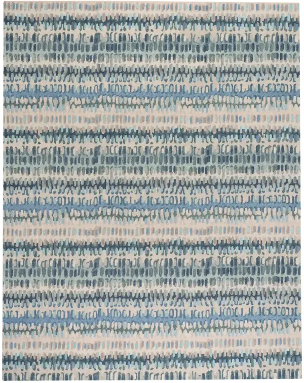 Paint Chip Hand Micro Hooked Wool Rug