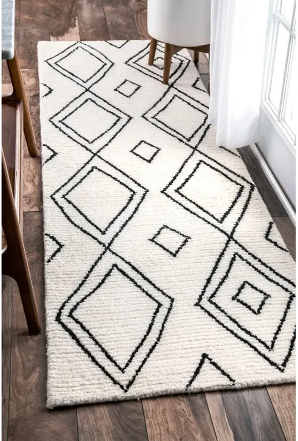 Moroccan Diamond Wool Rug