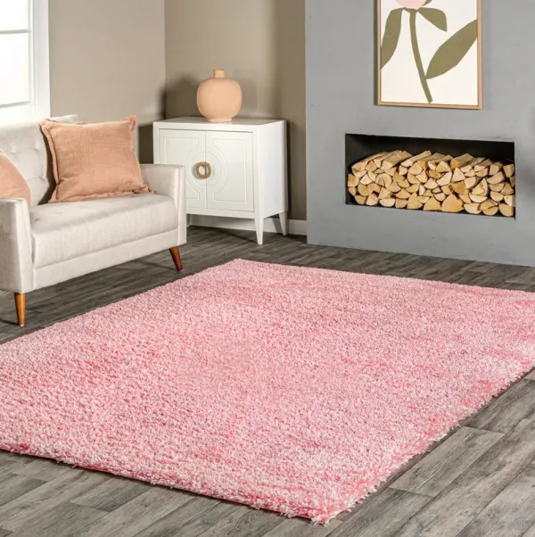 Solid Fluffy Rug
