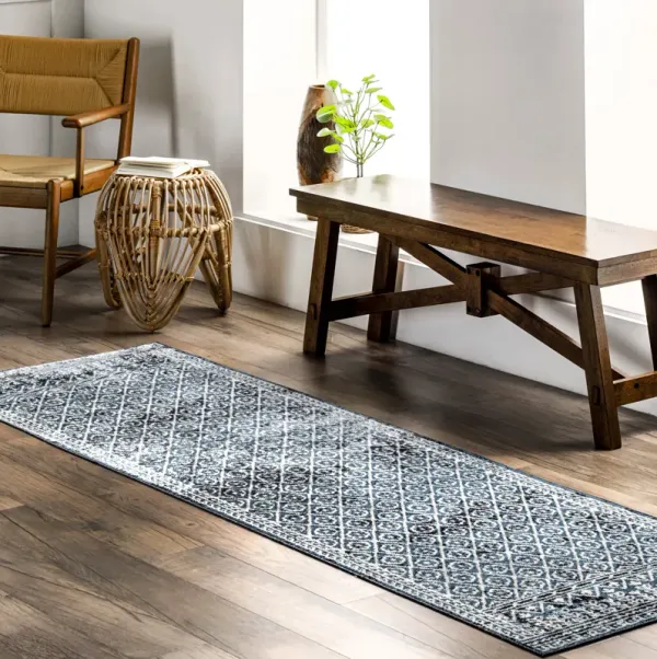 Aida Washable Stencil Rug