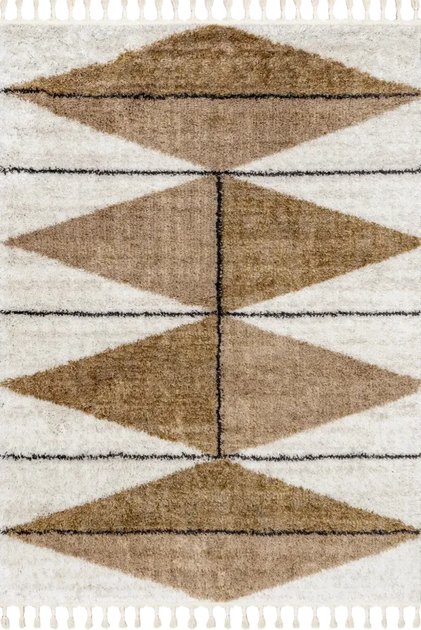 Alexia Diamond Tasseled Rug