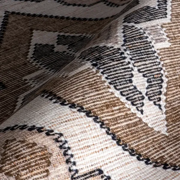 Keily Medallion Spill Proof Washable Rug