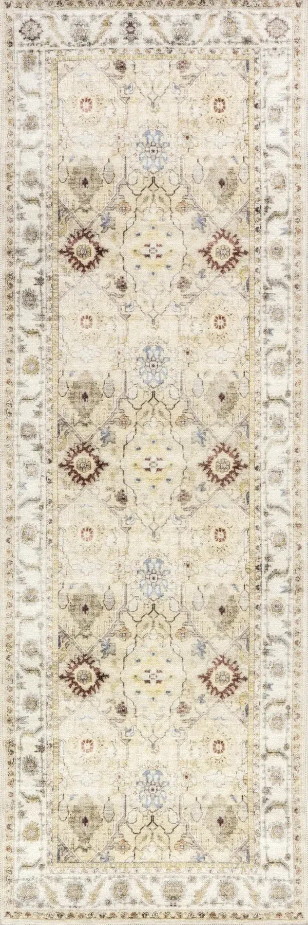 Sloan Vintage Floral Washable Rug