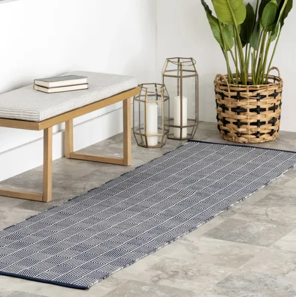 Squares Handwoven Indoor/Outdoor Rug