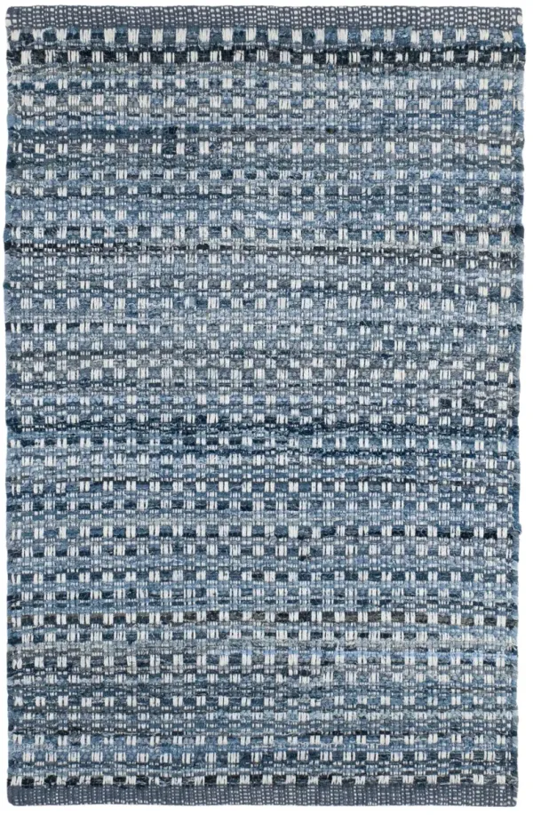 Denim Stone Handwoven Cotton Rug