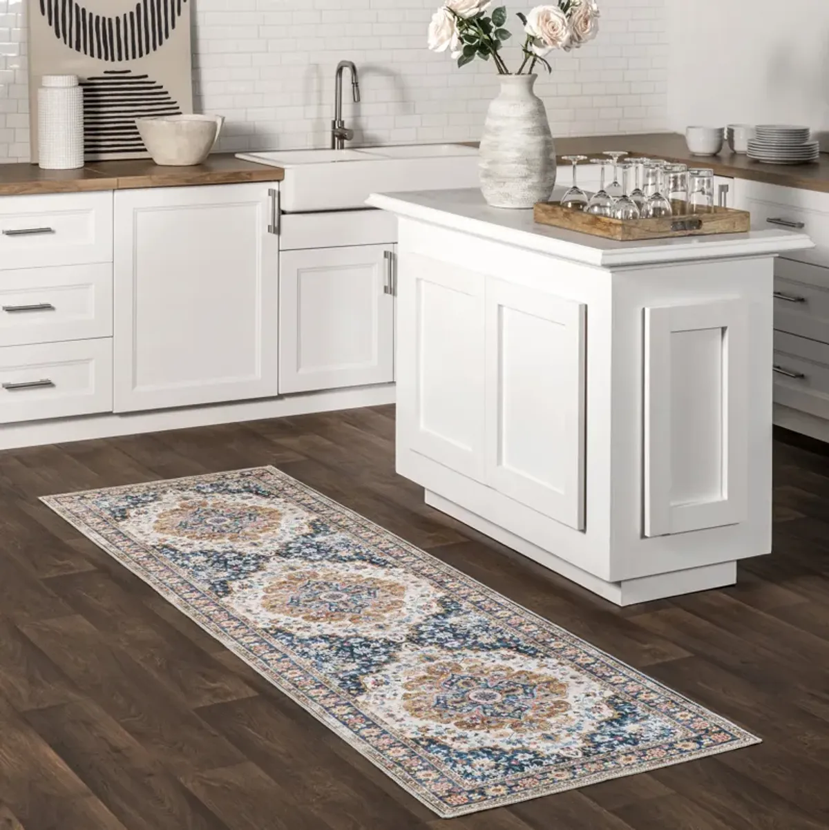 Dita Spill Proof Washable Rug