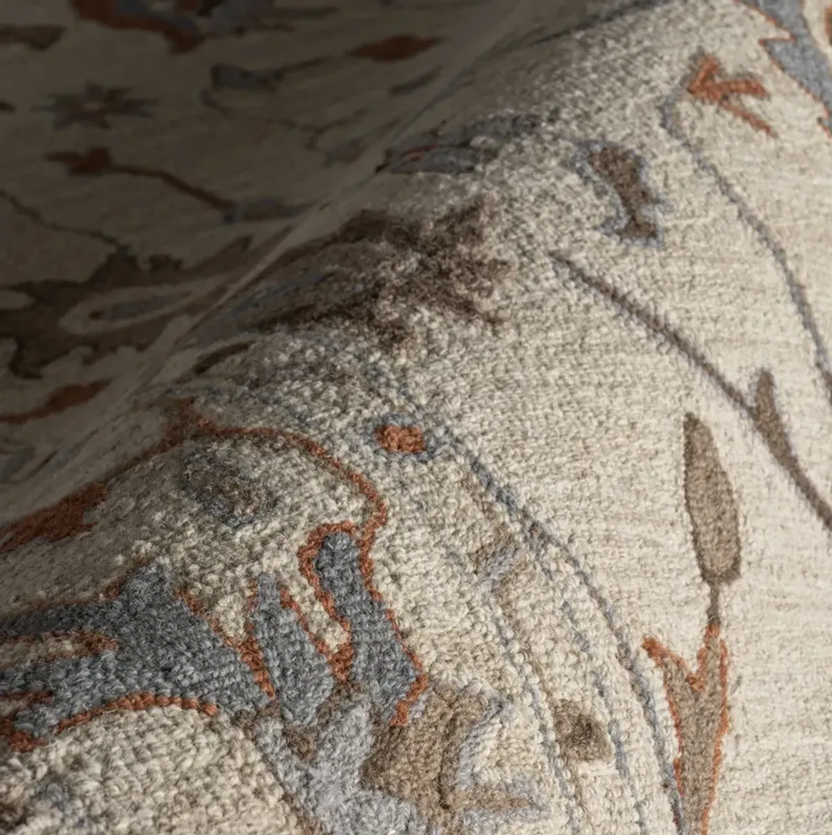 Woodland Bordered Wool Rug